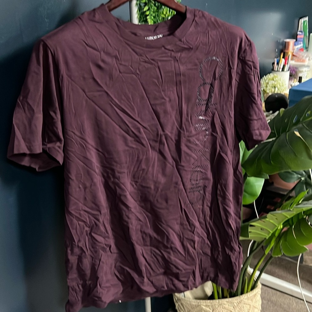 Calvin Klein t shirt burgundy